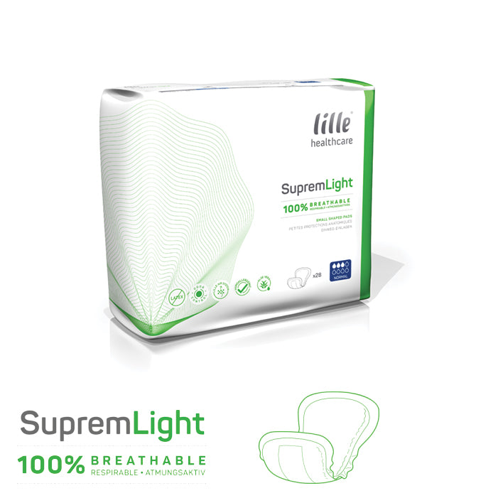 SupremLight small incontinence shaped pads Lille Healthcare continence product suprem light