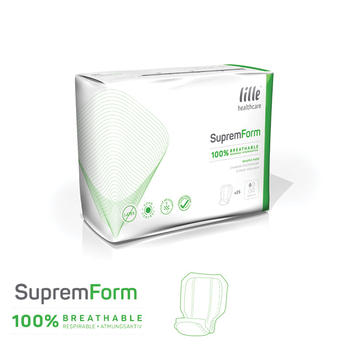 Supremform incontinence shaped pad Lille Healthcare product suprem form